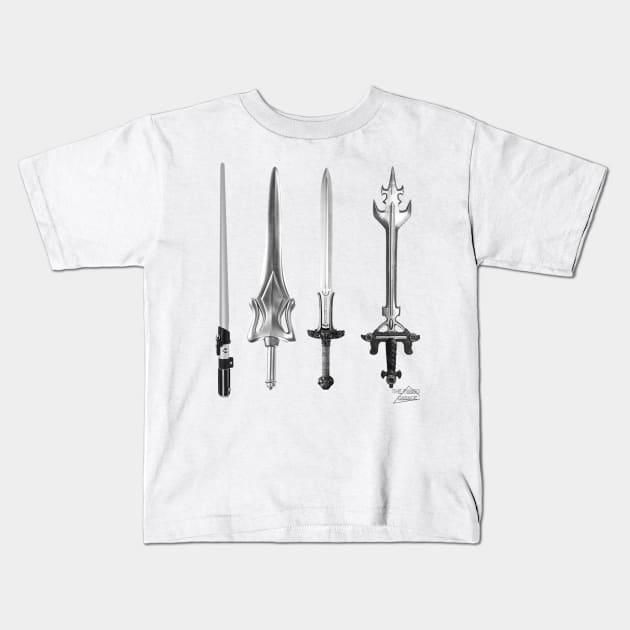 Swords of the 80s Kids T-Shirt by Thefanboygarage